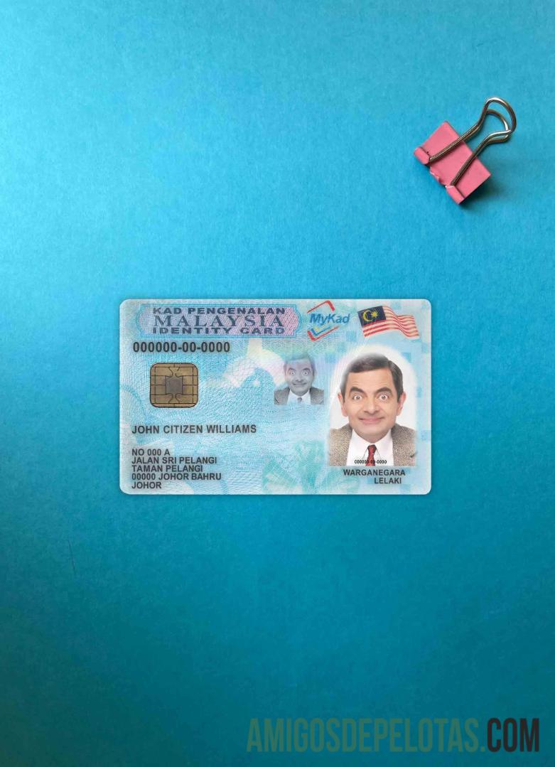 Malaysia ID (2012 – Present) olhar de foto frente modelo